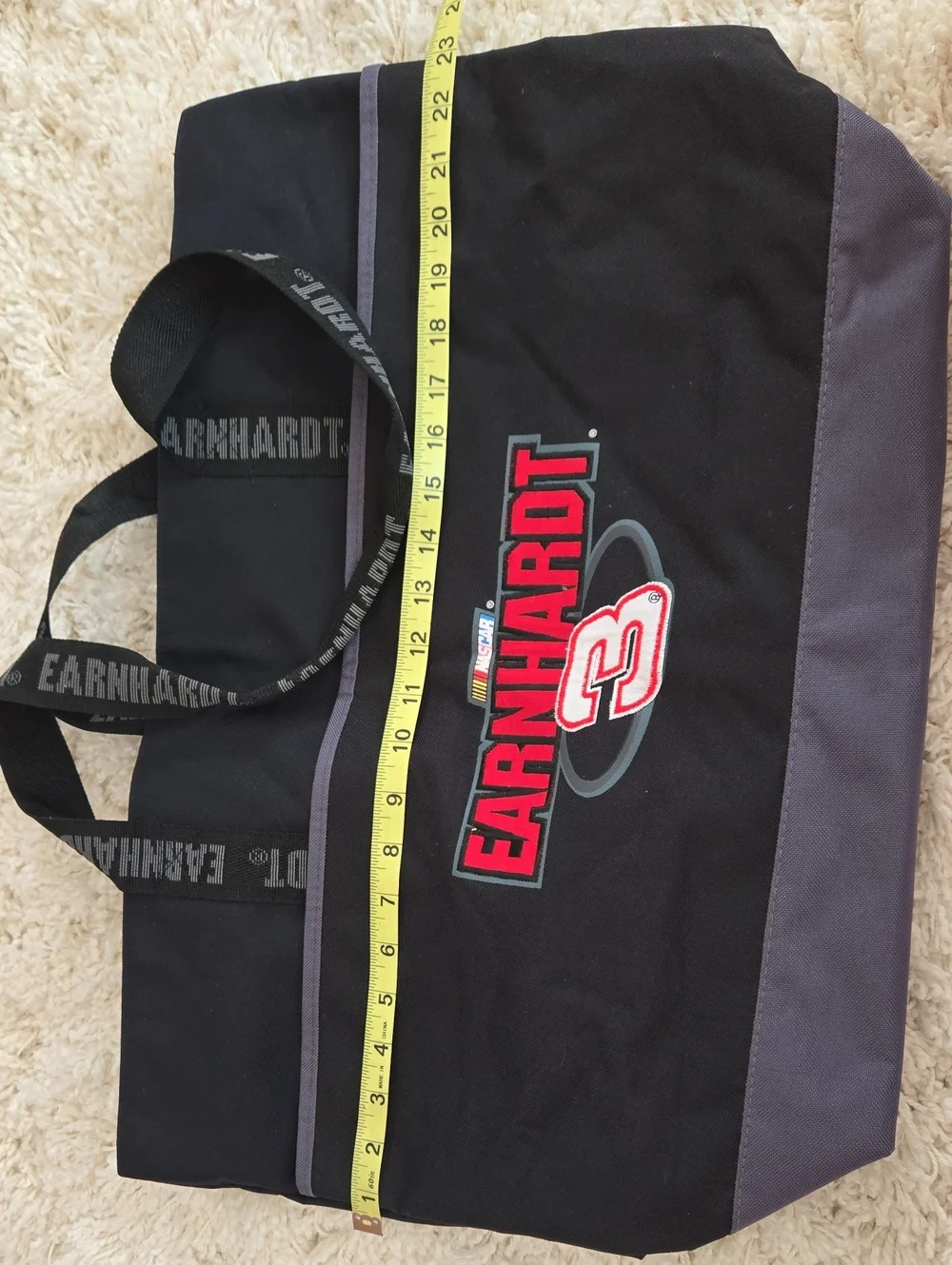 Earnhardt #3 Black and Gray Racing Tote